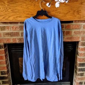Mens long sleeve blue T size large